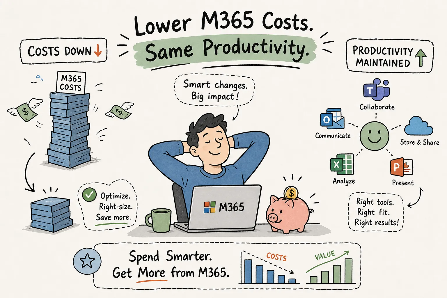 13 Ways to Reduce M365 Costs Without Losing Productivity