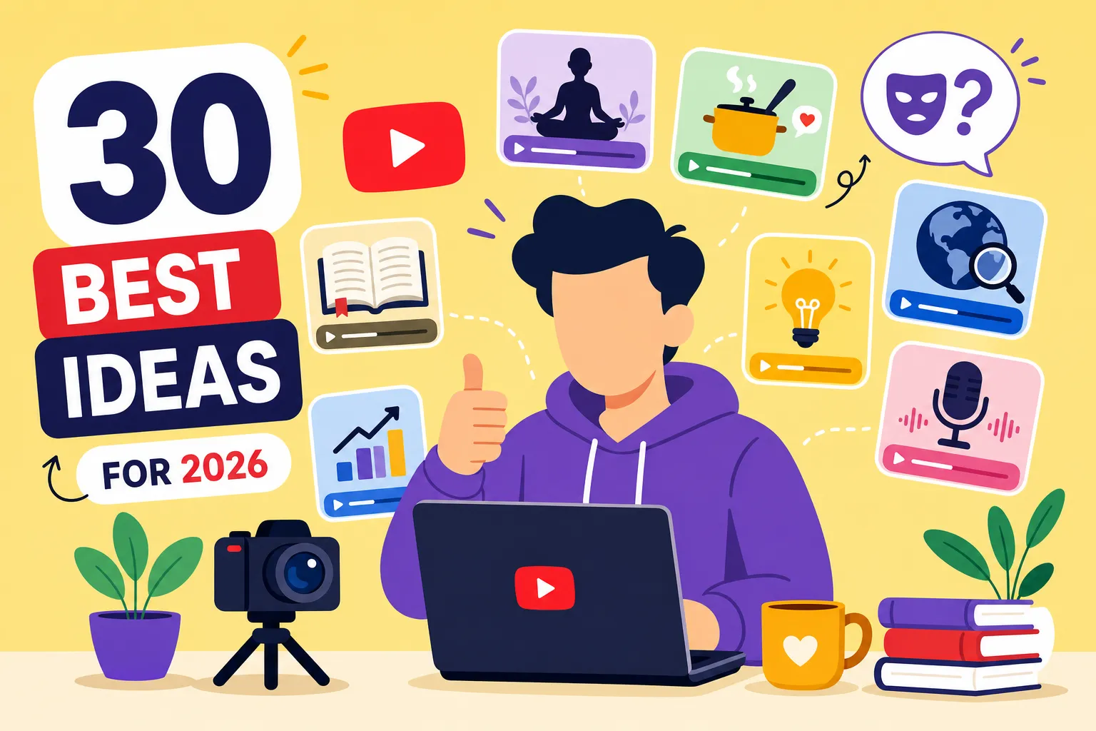 30 Best Faceless YouTube Channel Ideas for 2026