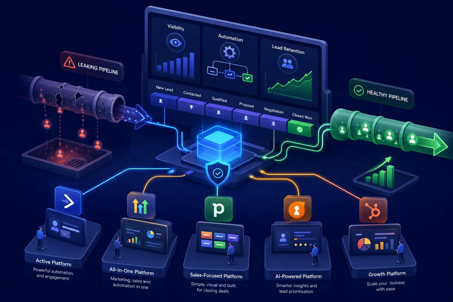 5 CRM Platforms That Fix a Leaking Sales Pipeline