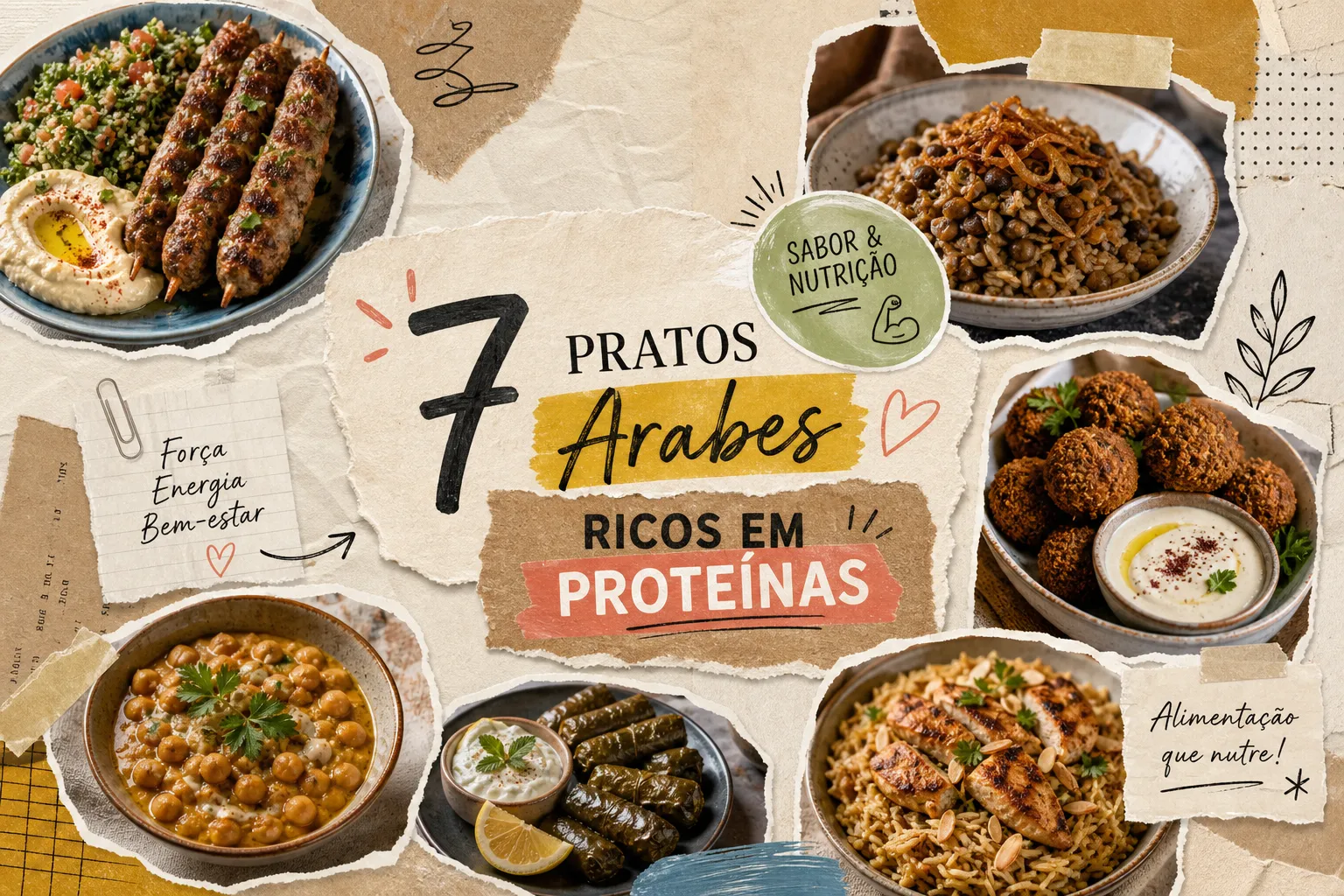 7 Pratos Árabes Ricos em Proteínas para sua Alimentação