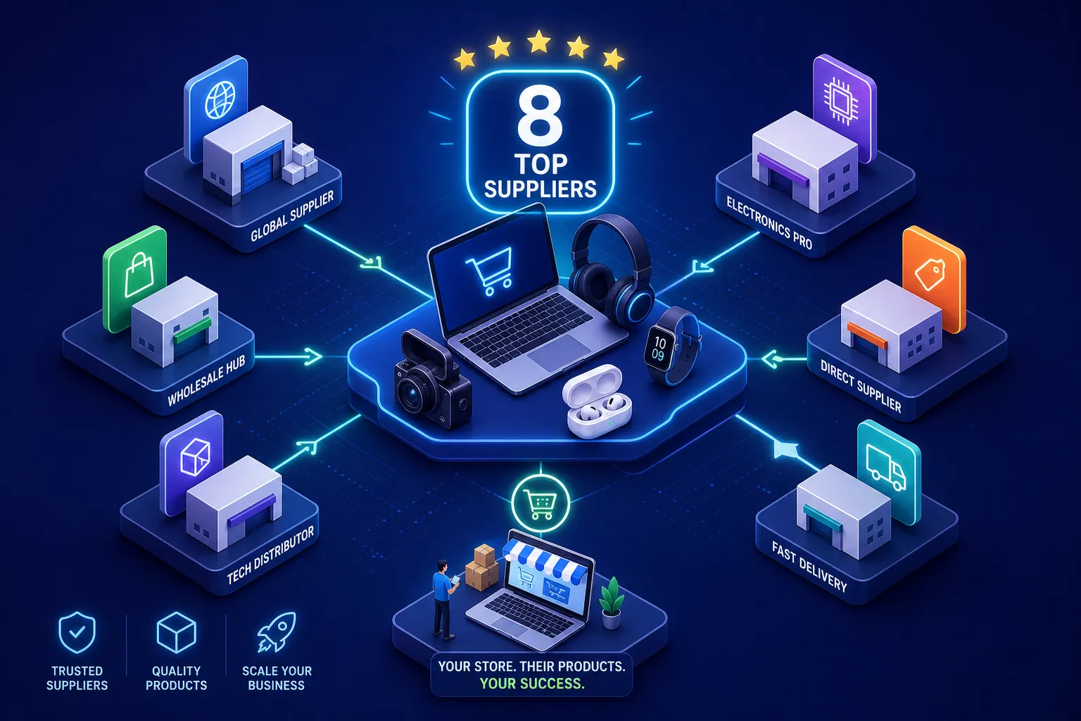 8 Best Electronics Dropshipping Suppliers in 2026