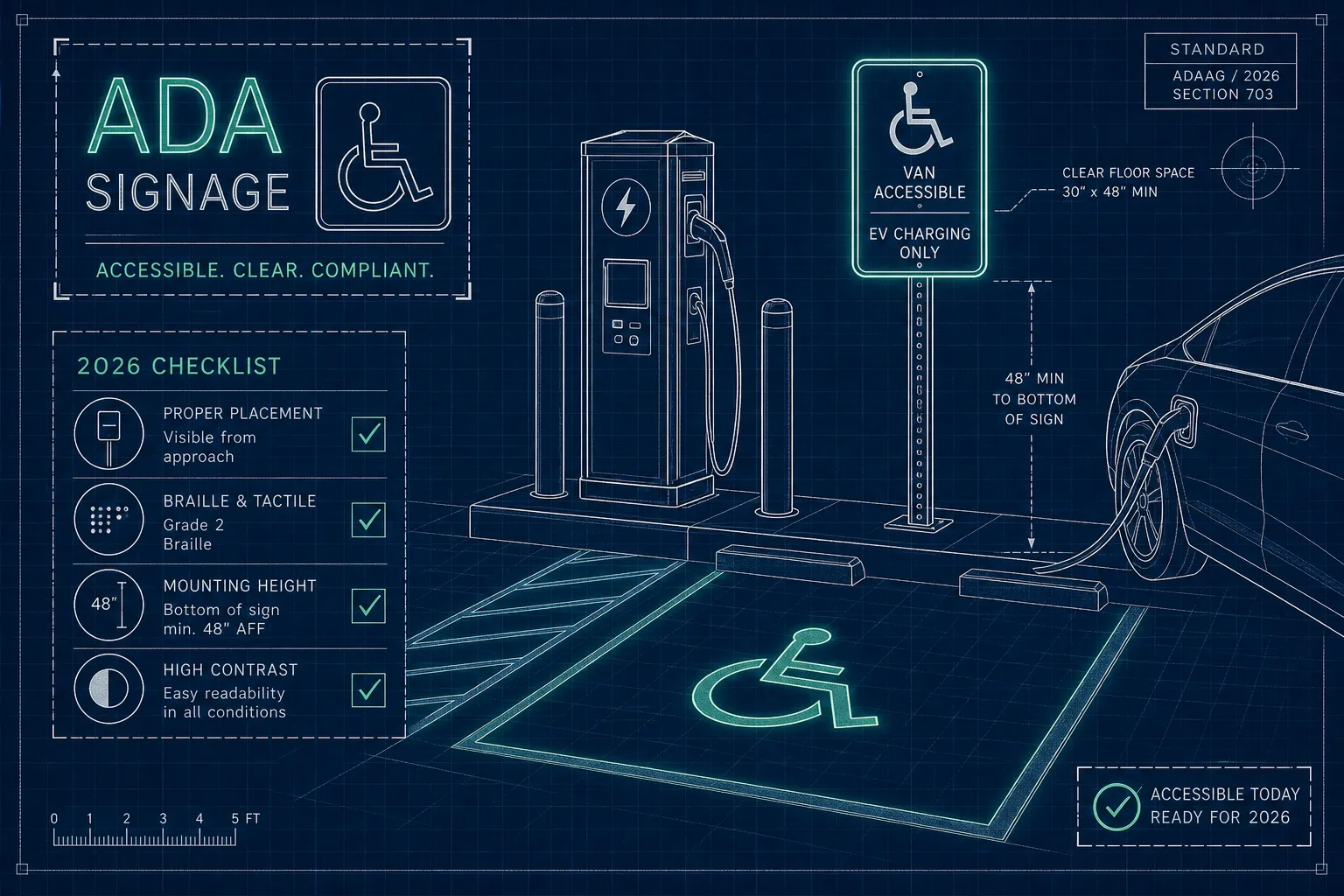 ADA Signage at EV Charging Stations: Your 2026 Checklist