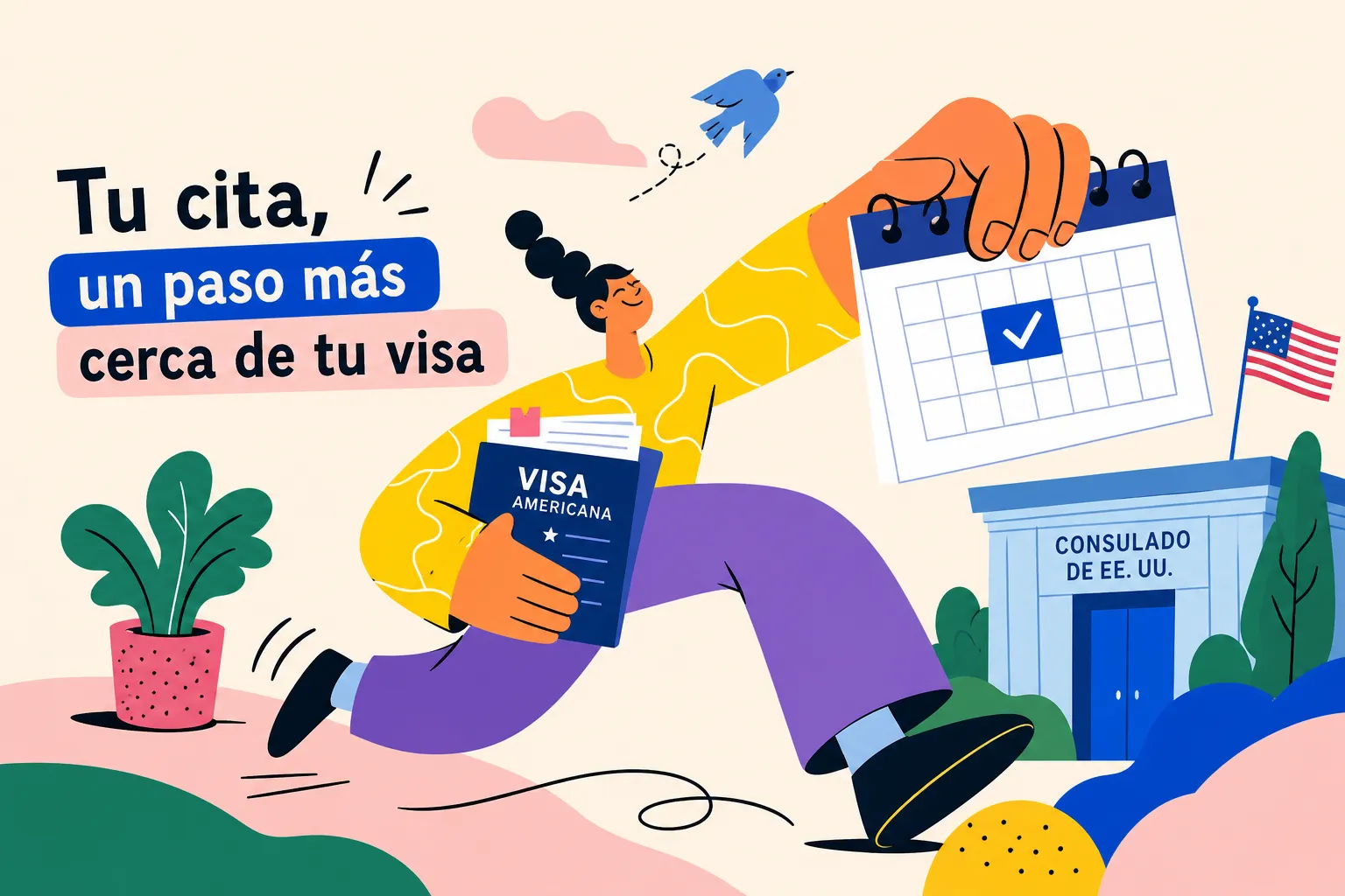 Agendamiento de tu cita consular para la visa americana en plataforma oficial de embajada de EE.UU.