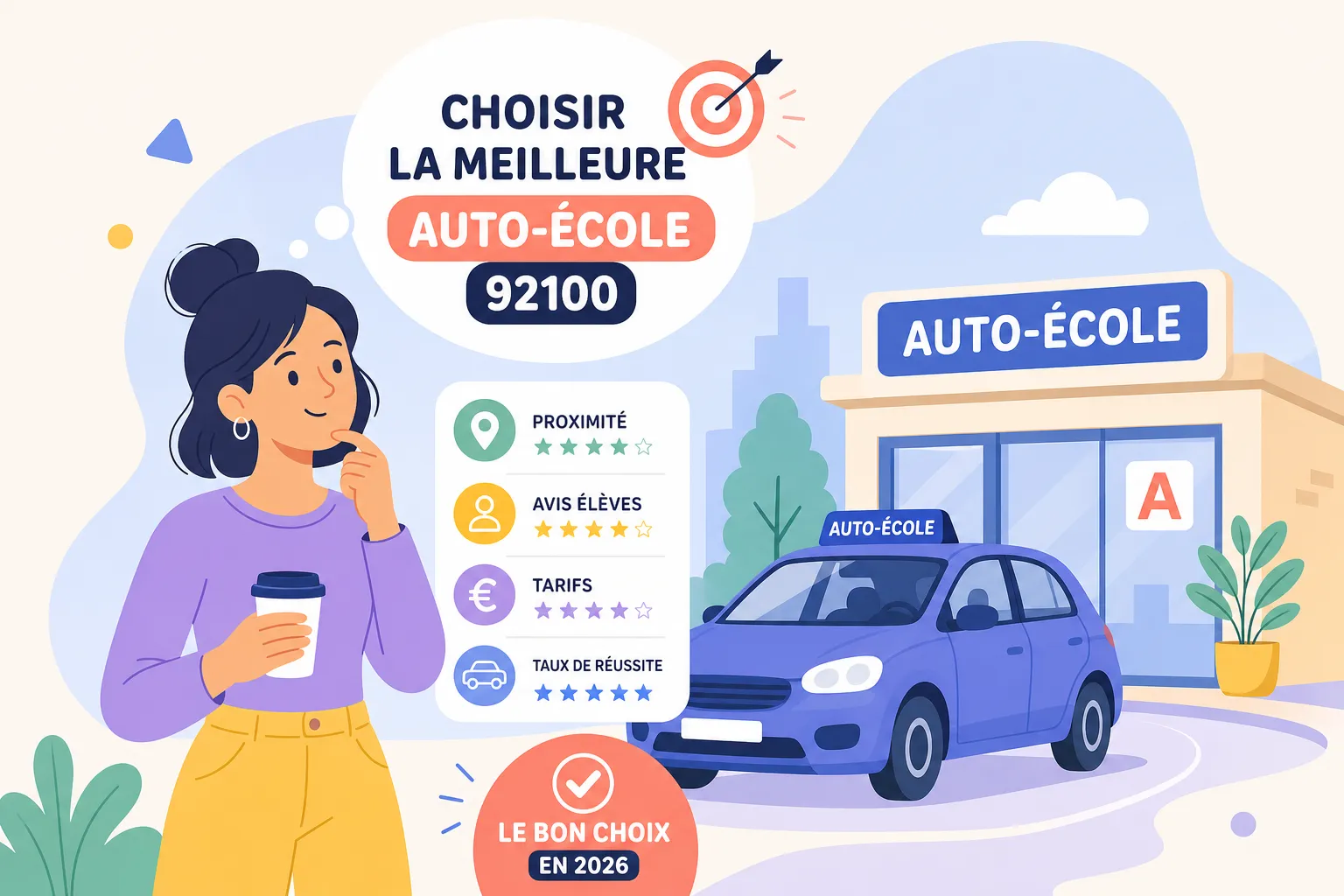 Auto-école 92100 : comment choisir la meilleure en 2026
