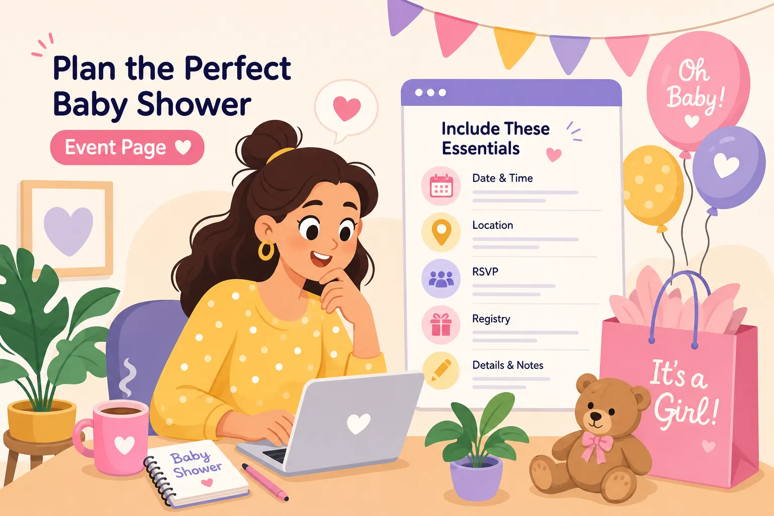 Baby Shower Event Page: Everything You Need to Include