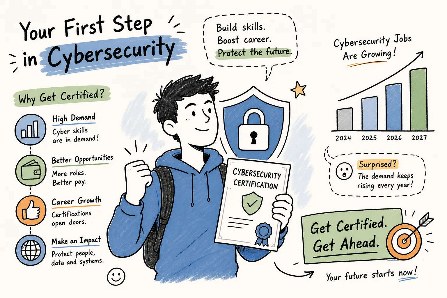 Best Cybersecurity Certification to Get First in 2026