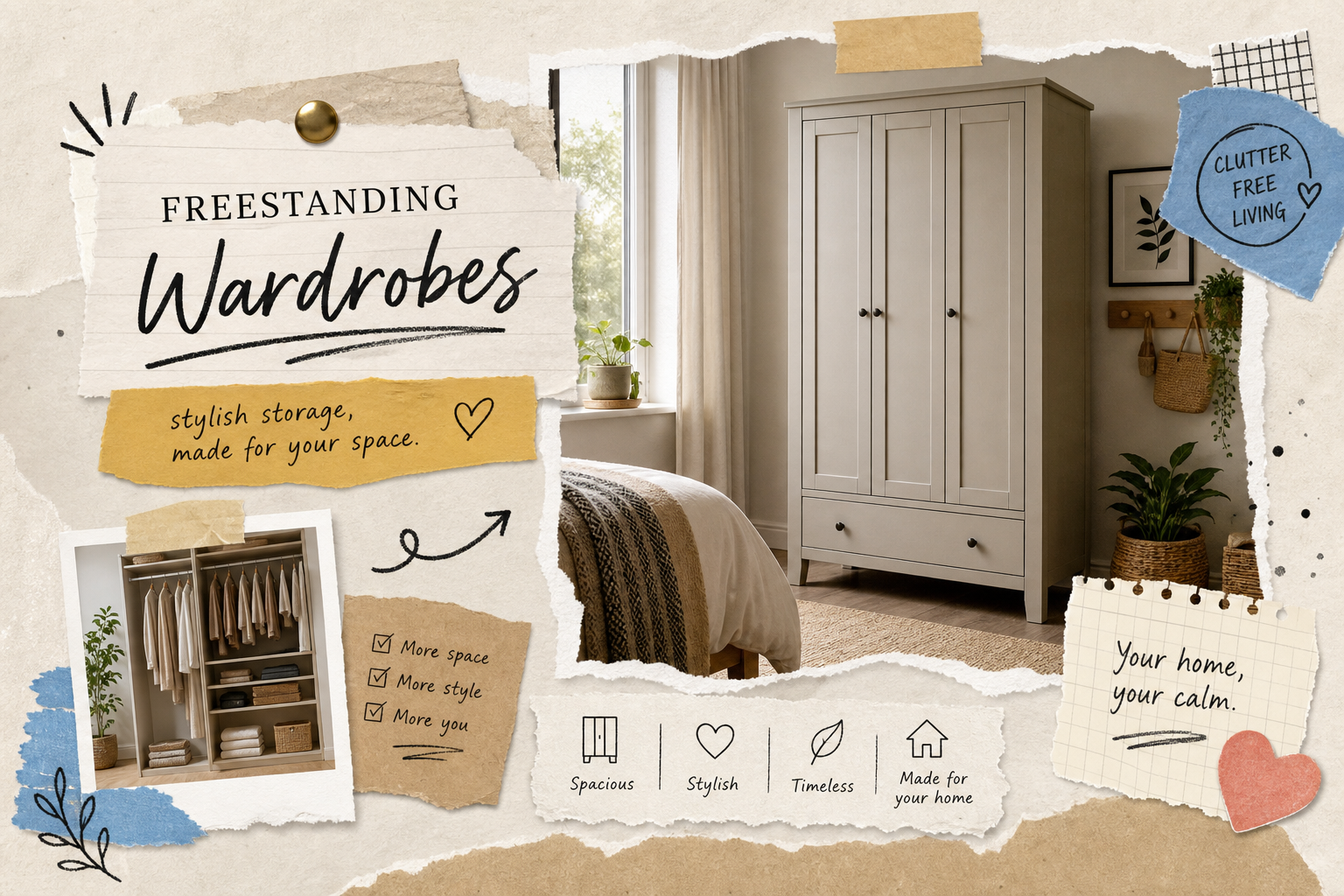 Best freestanding wardrobes in the UK: 2026 guide