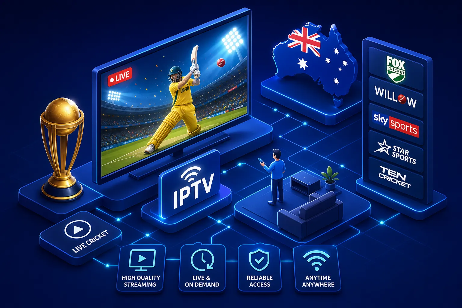 Best IPTV cricket channels for Australian viewers in 2026