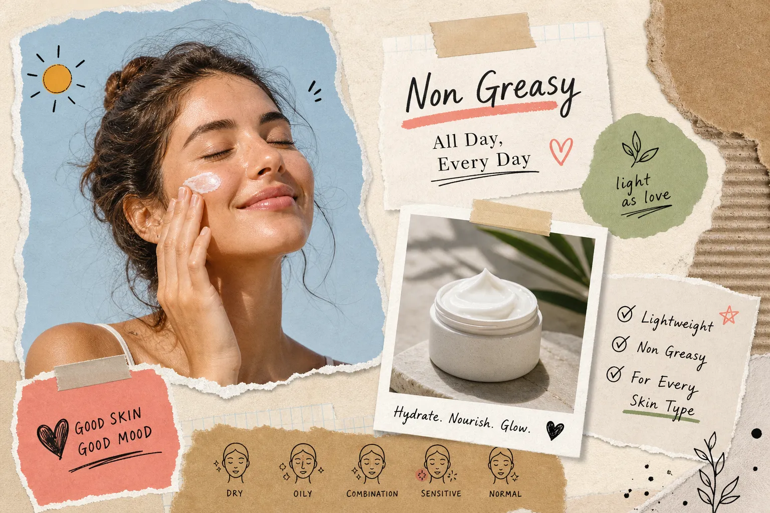 Best Non Greasy Daily Face Creams for Every Skin Type