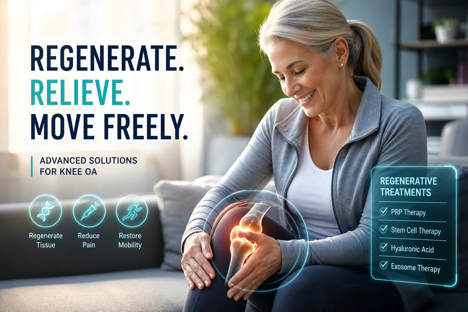 Best Regenerative Treatments for Knee Osteoarthritis