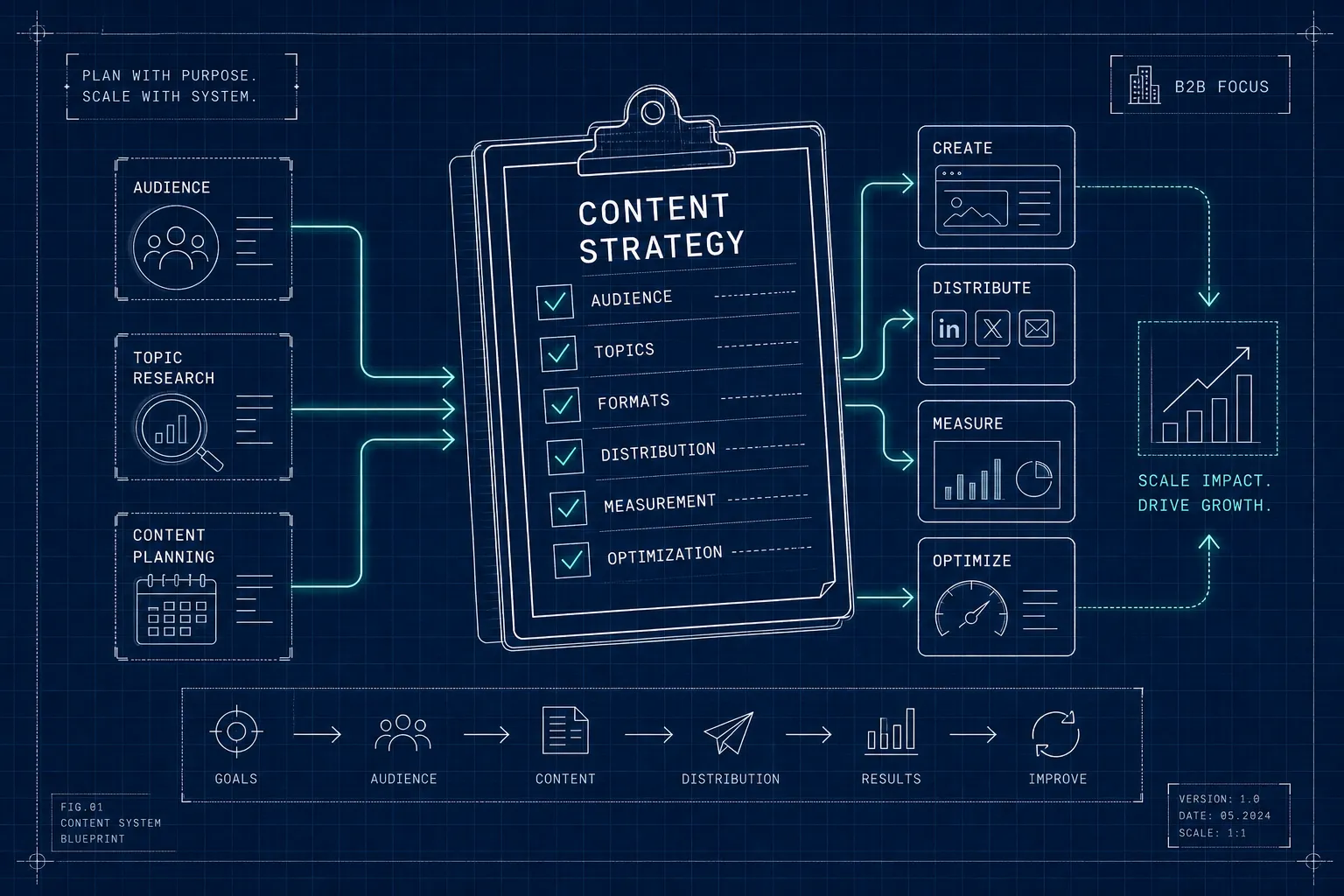 Checkliste für eine skalierbare Content-Marketing-Strategie im B2B