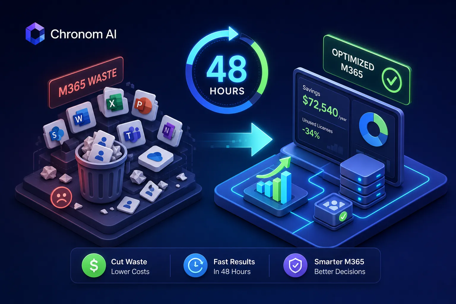 Chronom AI Review: Cut Microsoft 365 Waste in 48 Hours?