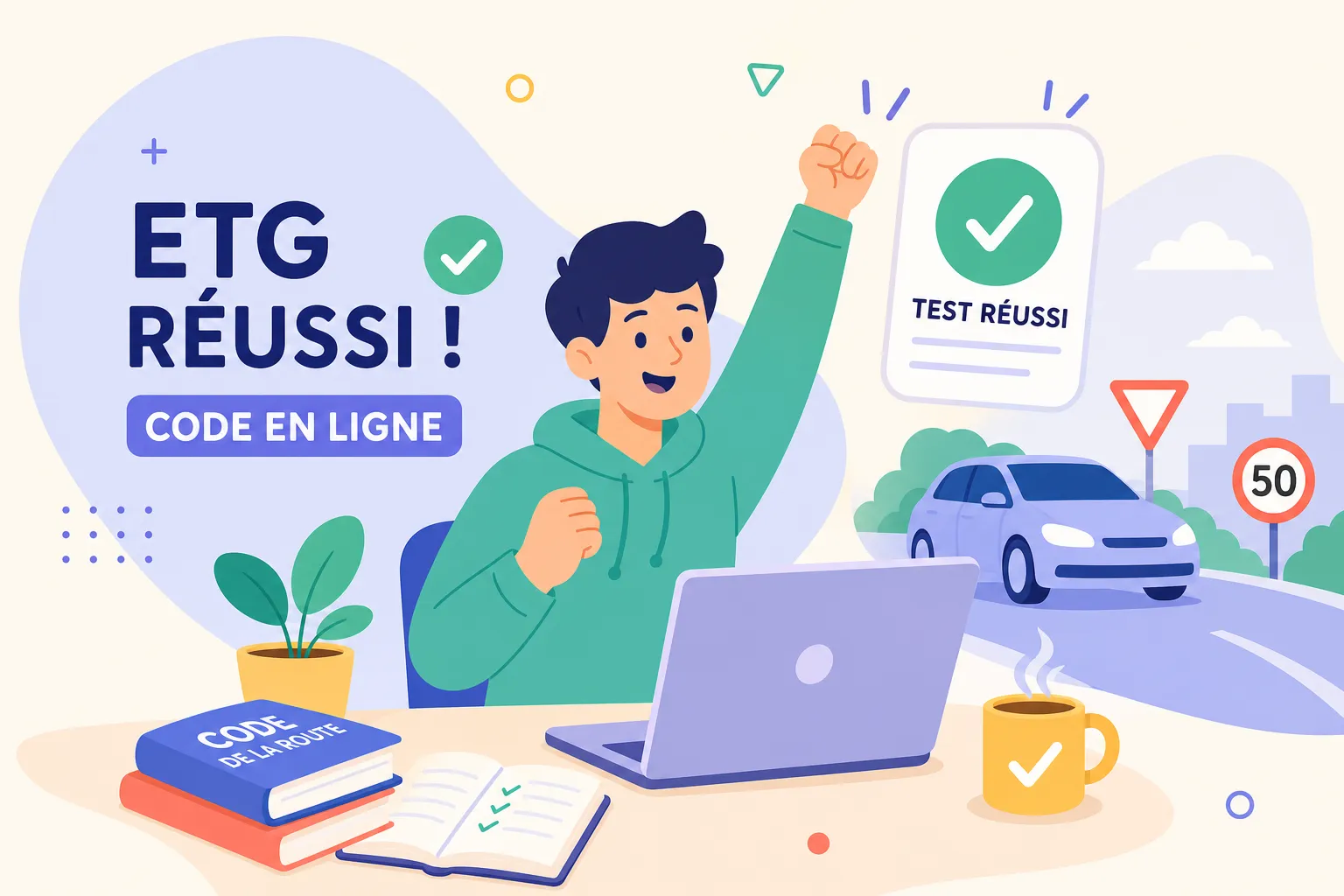 Code de la Route en ligne : guide pour réussir l'ETG 2026