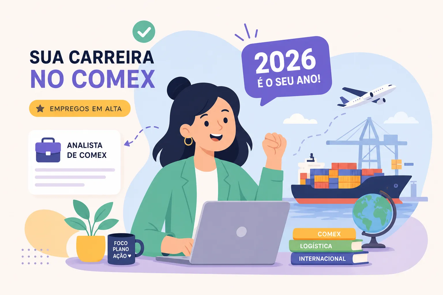 Como conseguir emprego como analista de comex em 2026