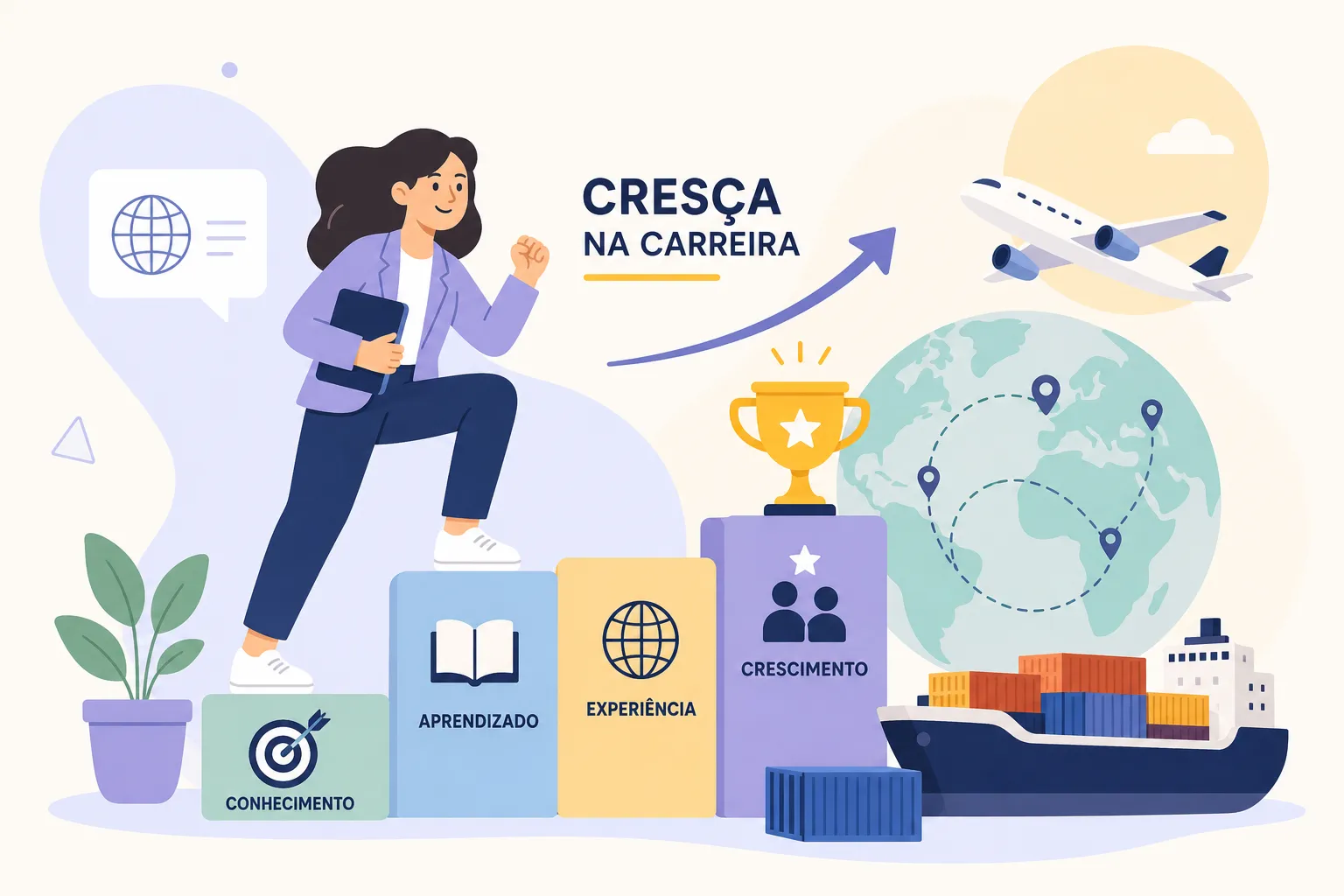 Como crescer na carreira de comércio exterior na prática