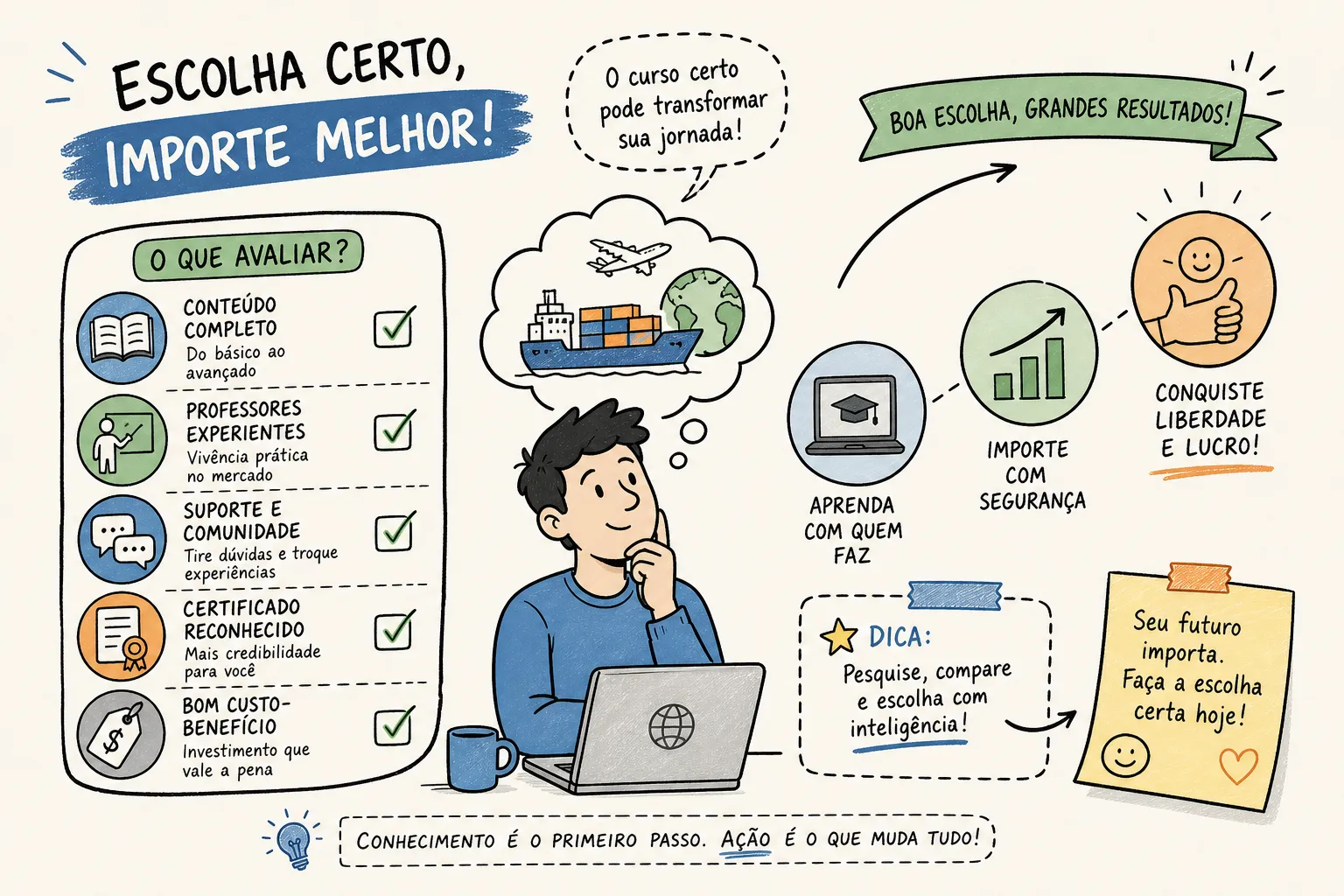 Como escolher o melhor curso de importação no Brasil Como escolher o melhor curso de importação no Brasil