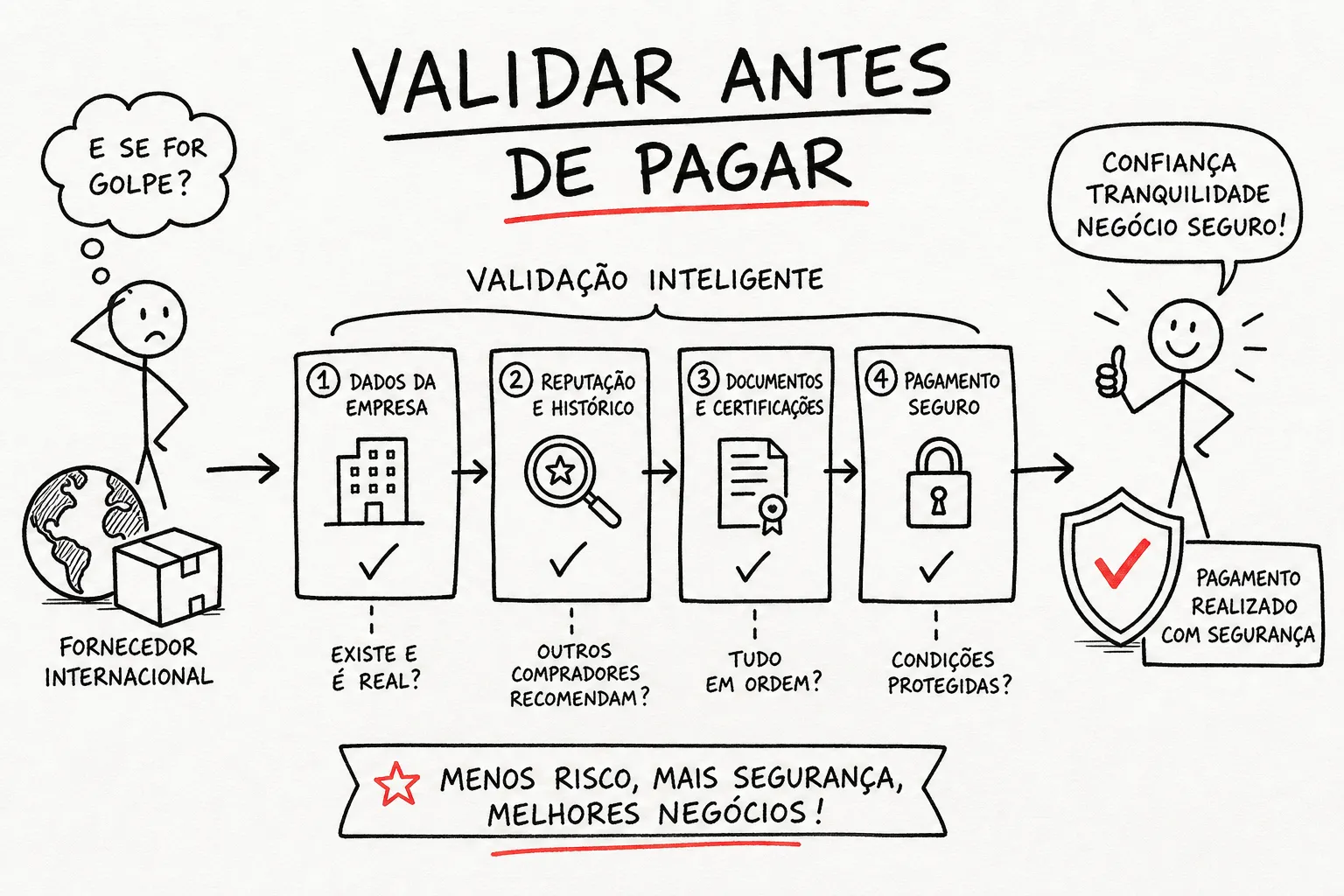 Como validar um fornecedor internacional antes de pagar Como validar um fornecedor internacional antes de pagar