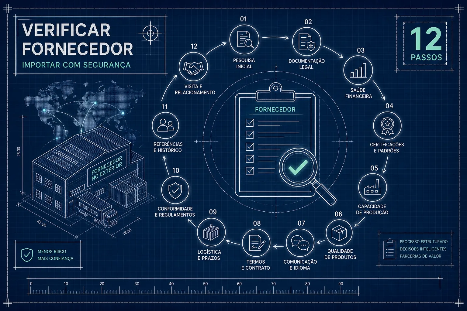 Como verificar fornecedor no exterior: guia em 12 passos