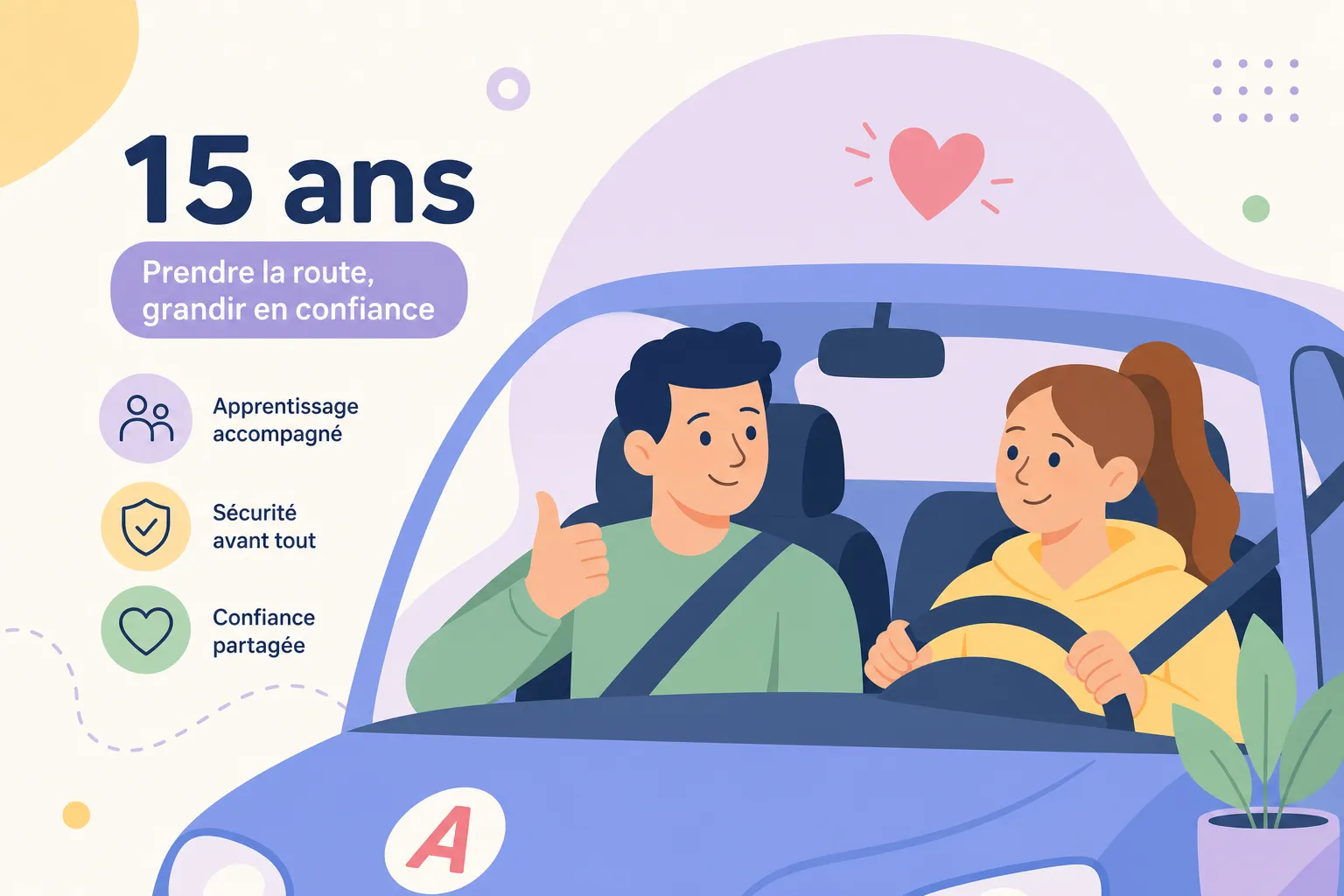 Conduite accompagnée à 15 ans : guide pour les parents