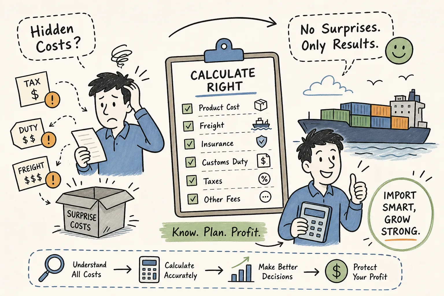 Custo de importação: calcule certo e evite surpresas