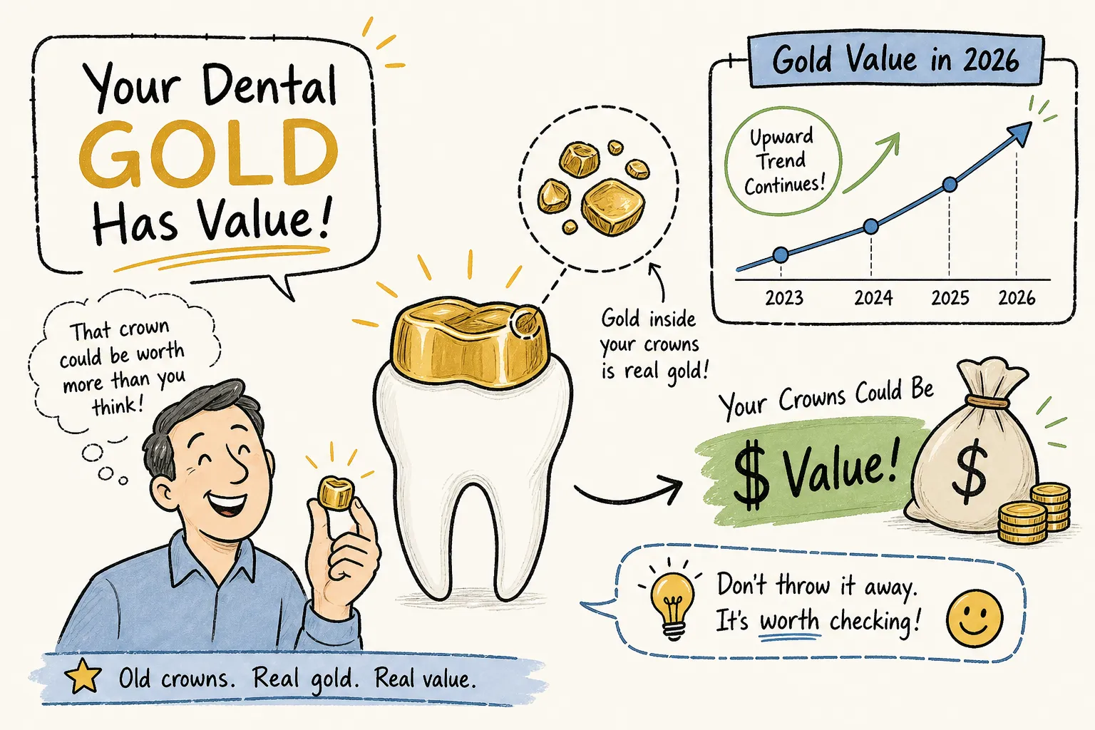 Dental Gold Value: How Much Your Crowns Are Worth in 2026