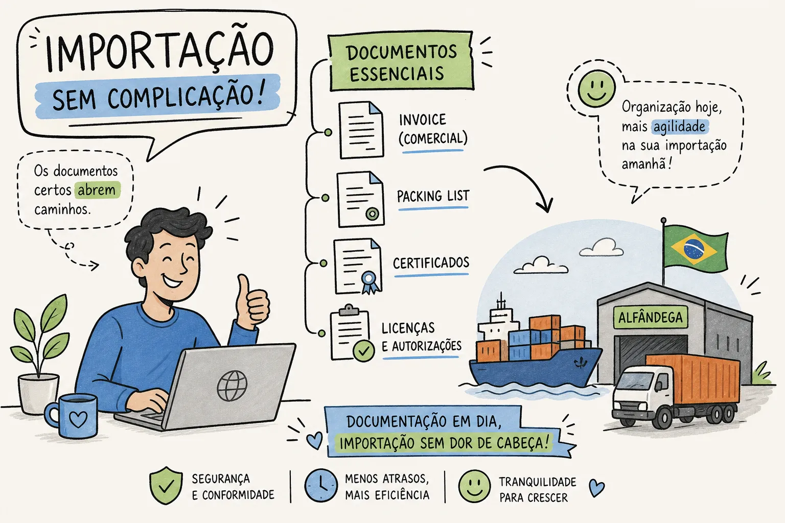 Documentos para importar no Brasil: o guia definitivo