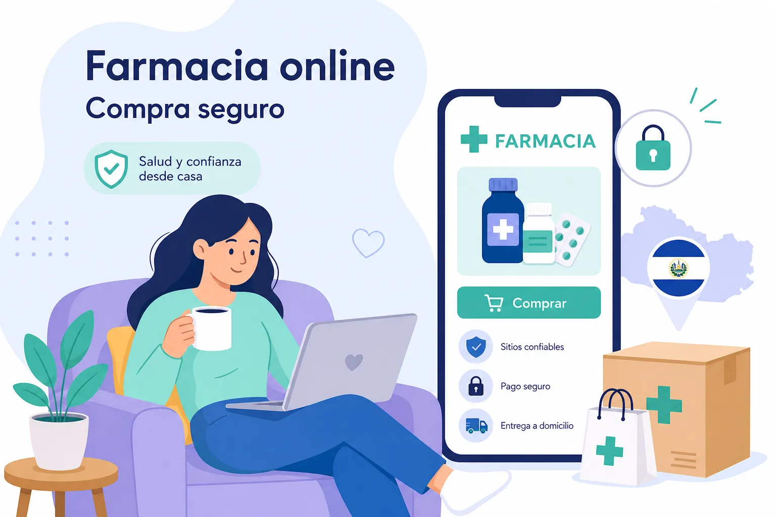 Farmacia online en El Salvador: guía para comprar seguro