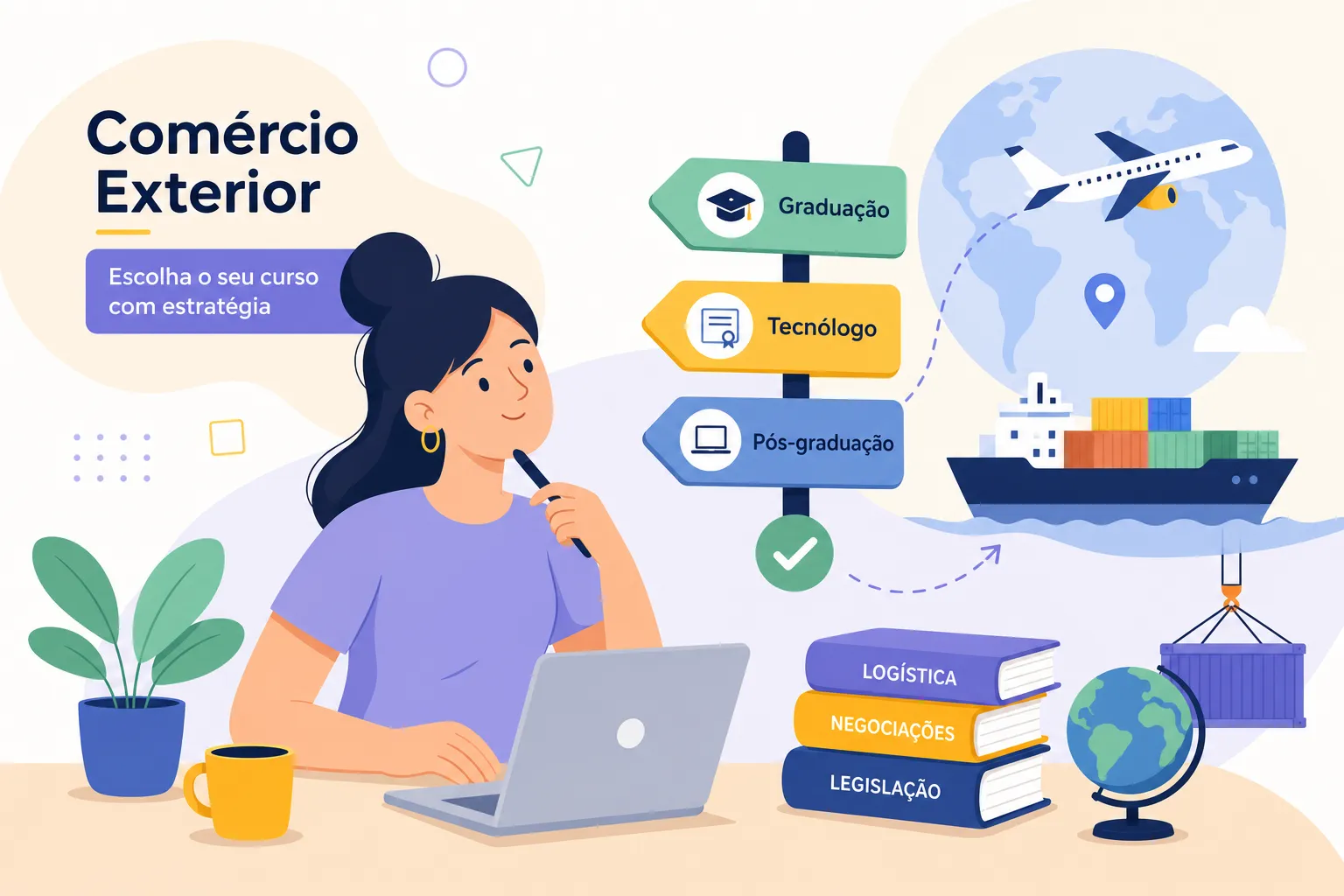 Formação em comércio exterior: como escolher o curso certo