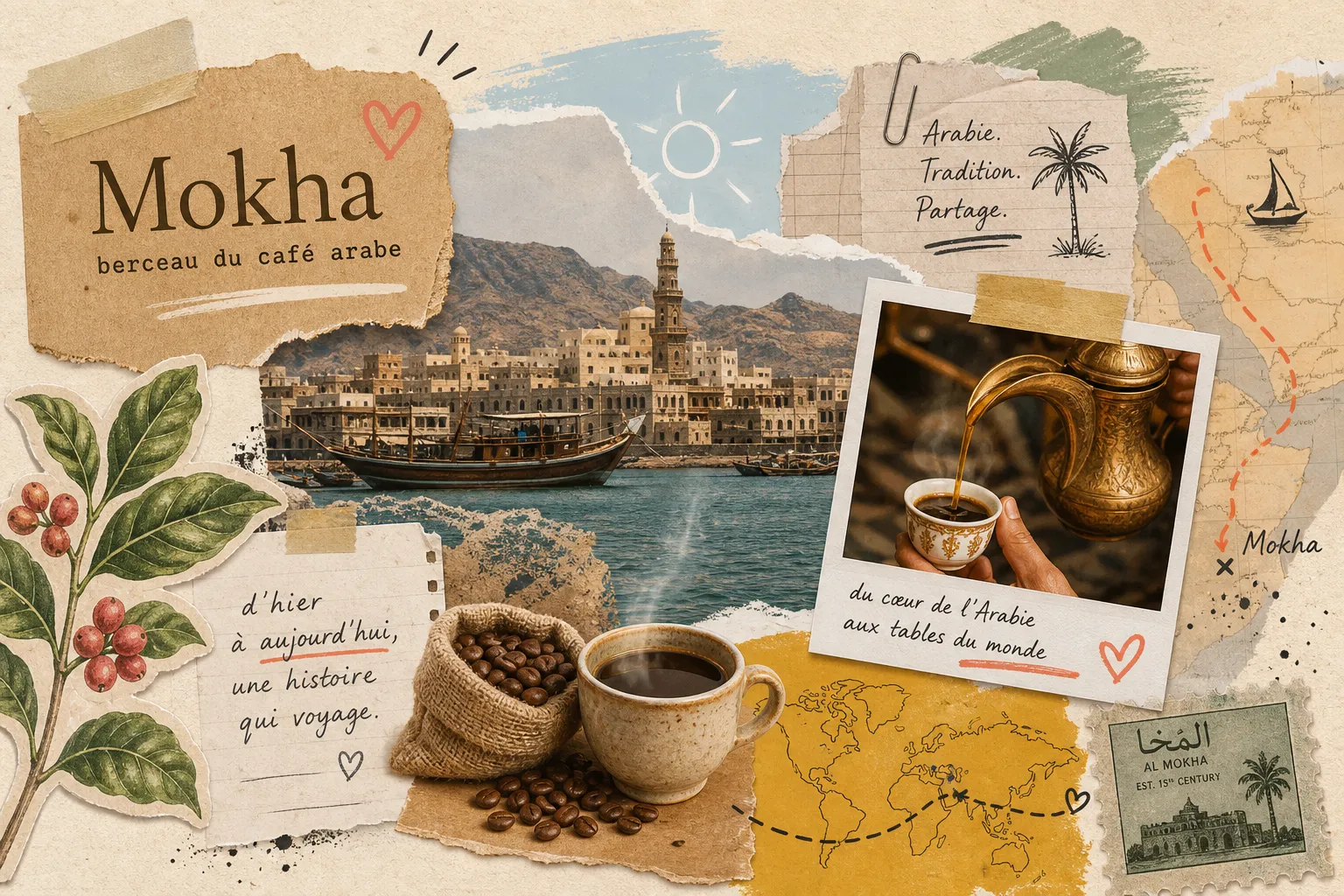 Histoire du café arabe : de Mokha aux tables du monde