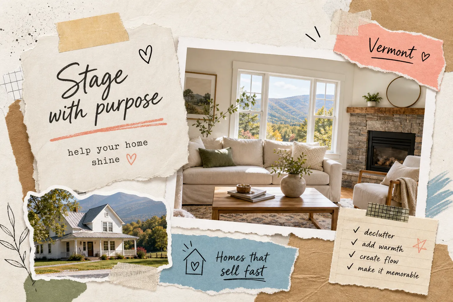 Home staging tips for Vermont homes that sell fast