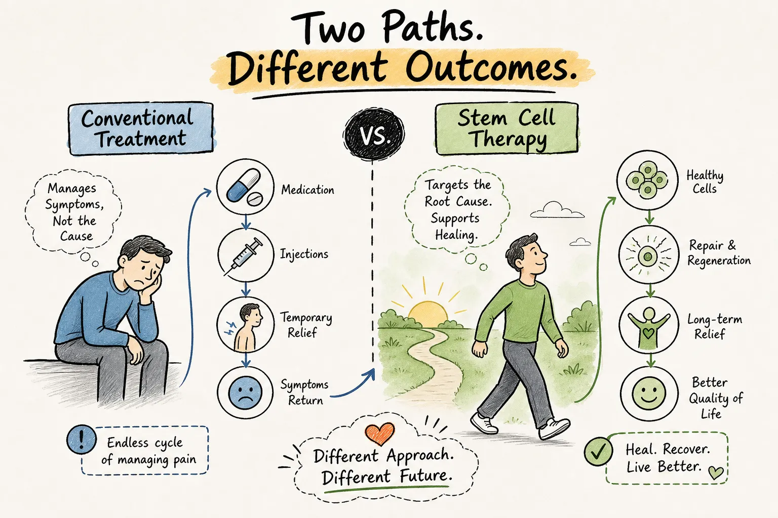 How Stem Cell Therapy Differs From Conventional Treatment