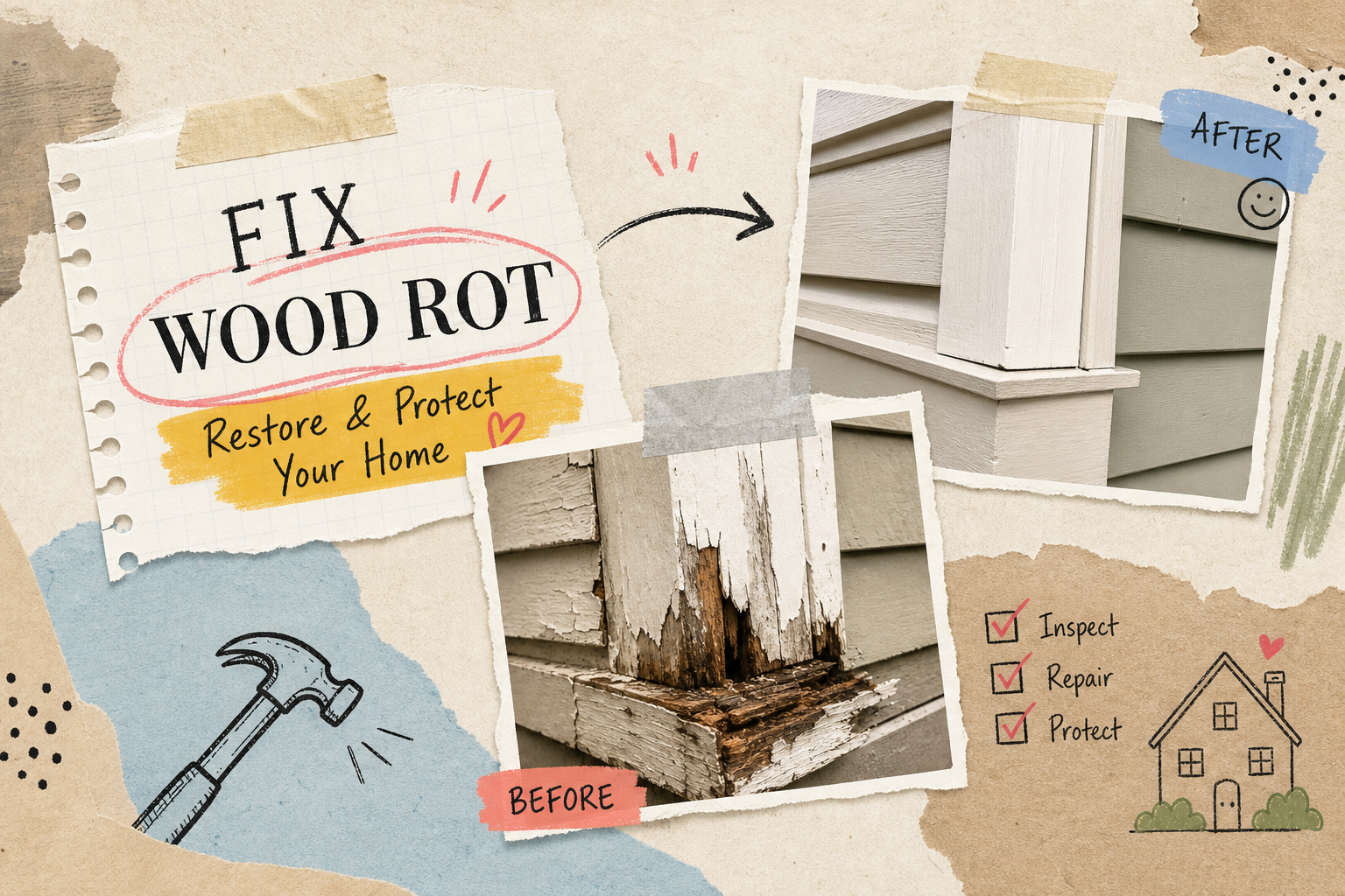 How to Fix Wood Rot on Your Home's Exterior