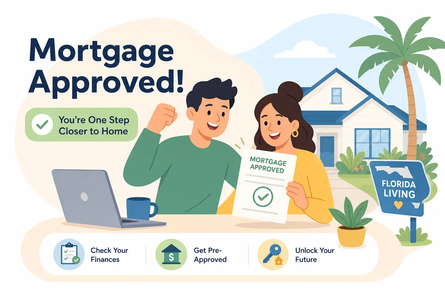How to get approved for a mortgage in Florida with help from a South Florida real estate agent