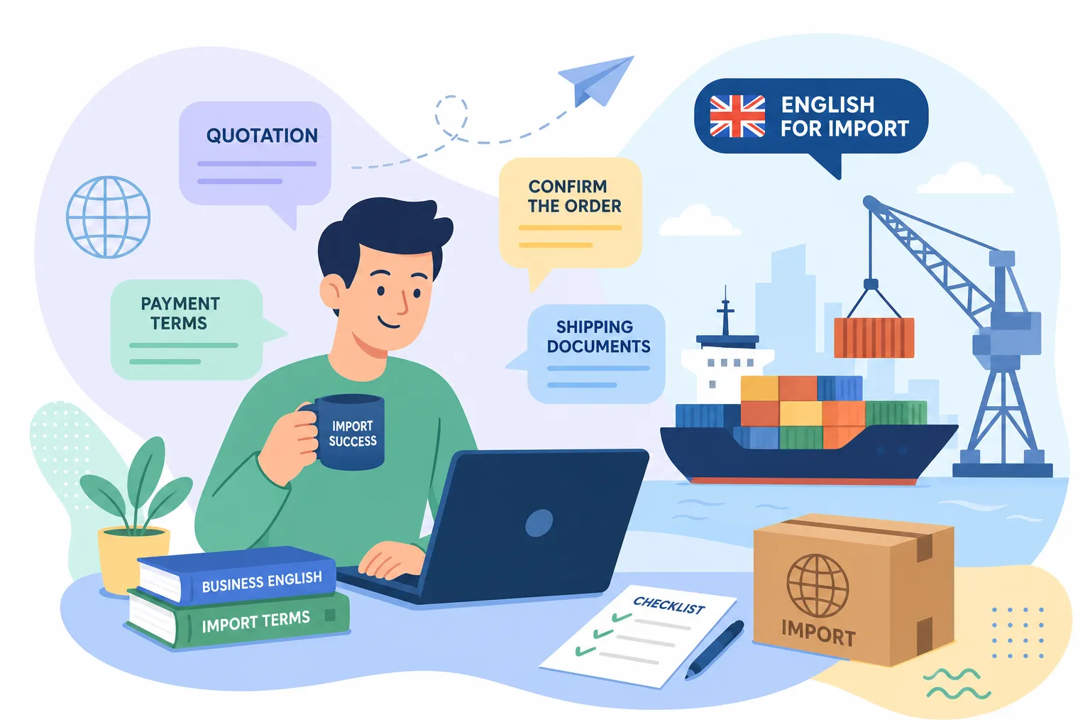 Inglês para importação: termos, frases e modelos prontos