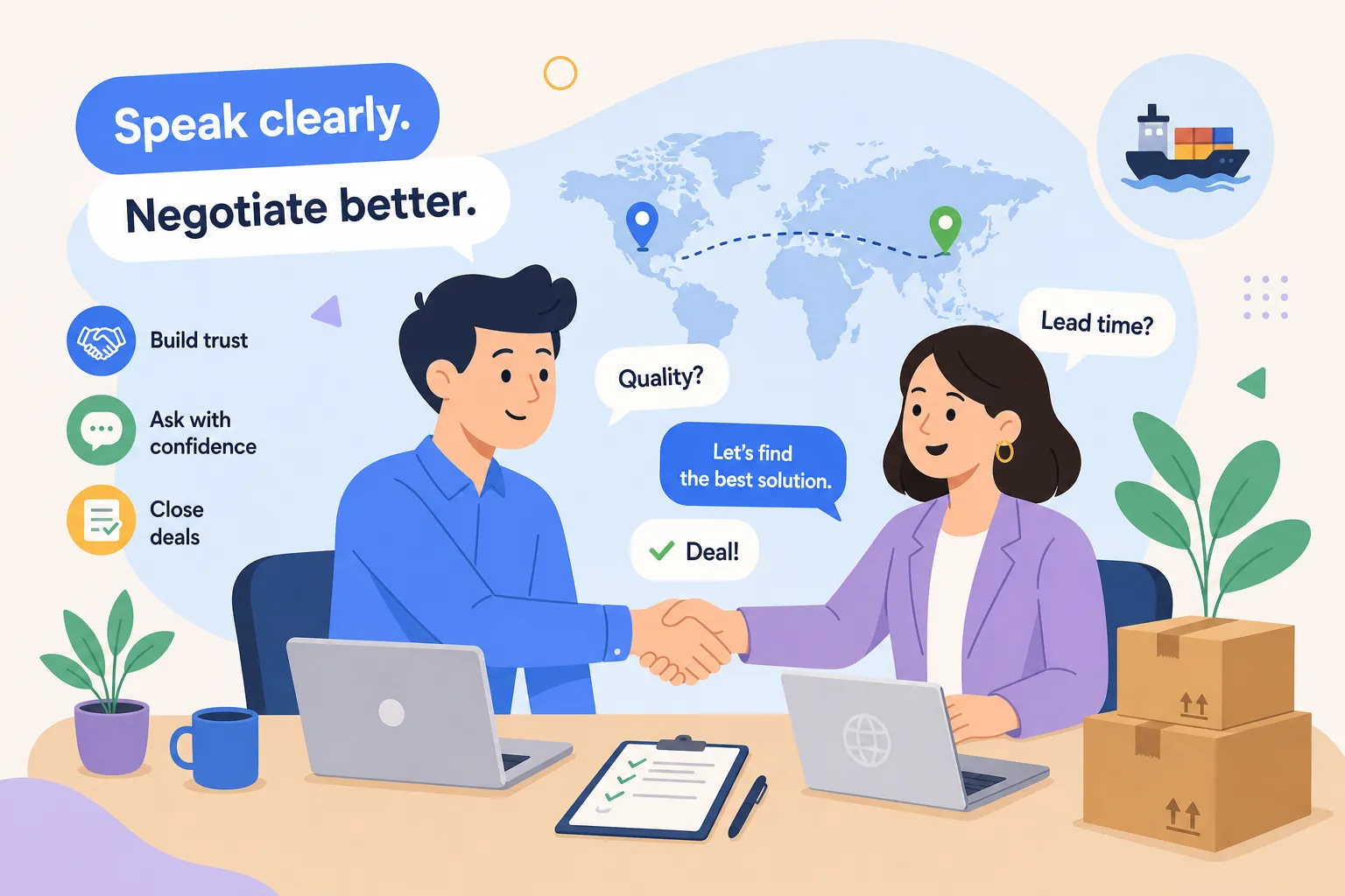 Inglês técnico para negociar com fornecedores internacionais
