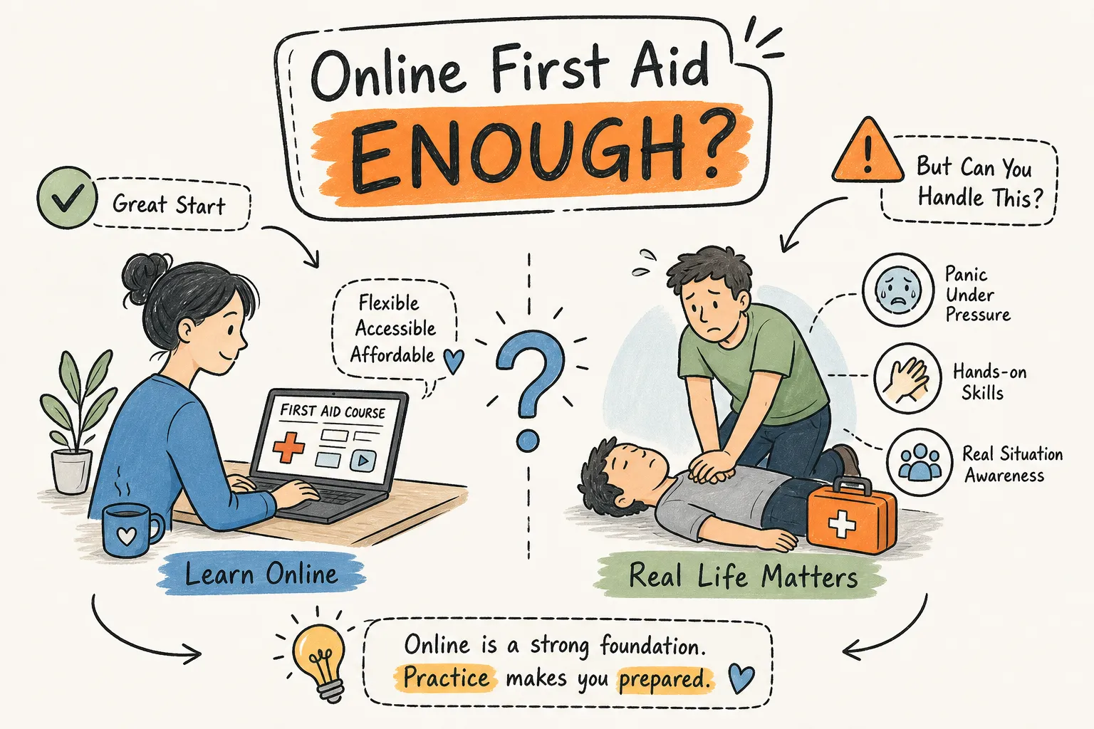 Is an Online First Aid Course Enough? What You Need to Know for BC Workplaces