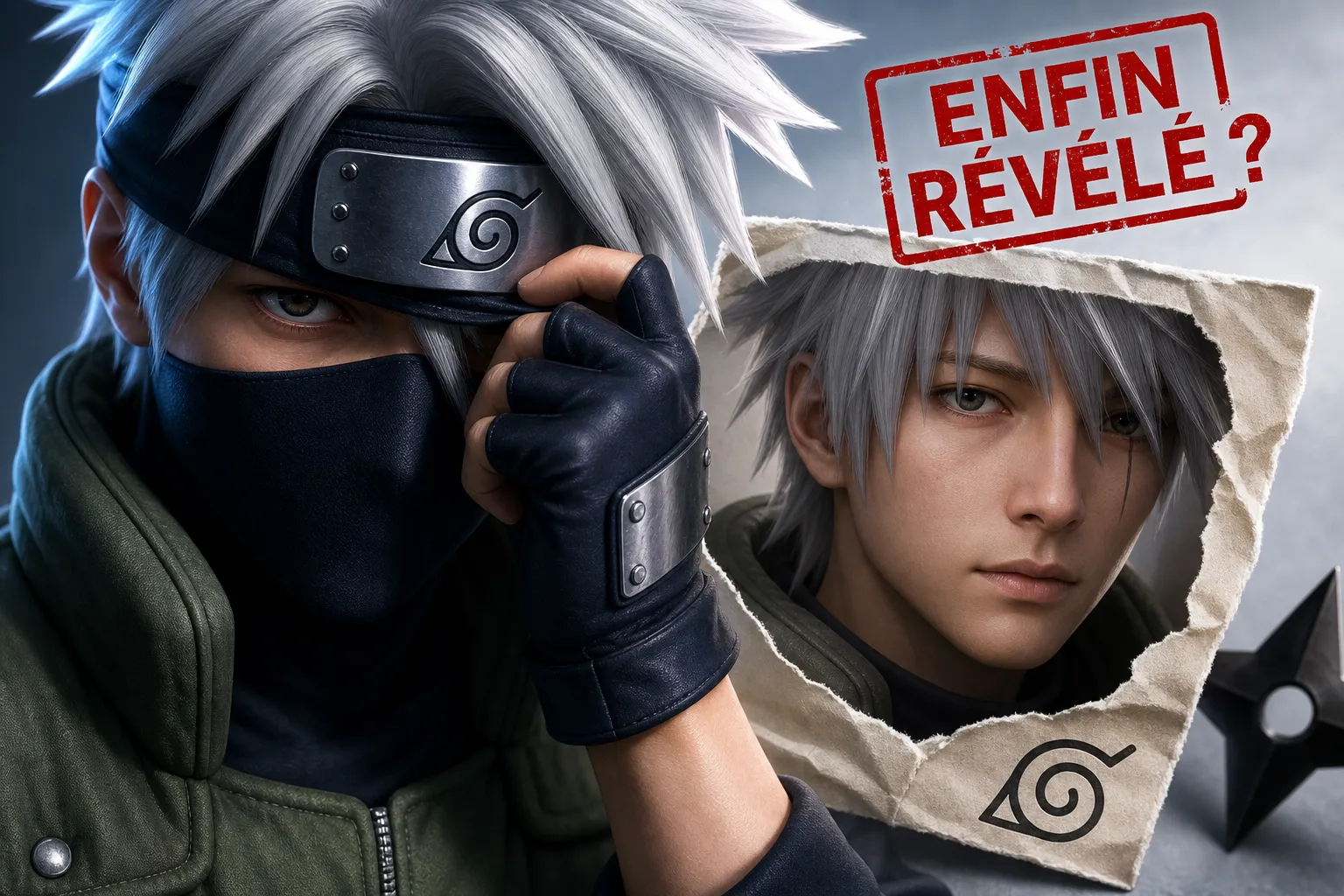 Kakashi sans masque : enfin révélé dans Naruto ?