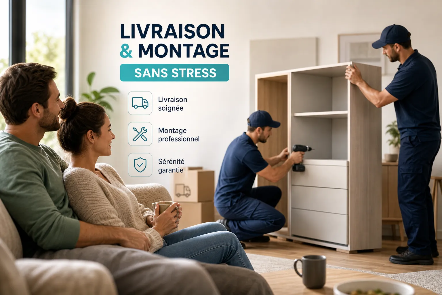 Livrer un meuble lourd avec montage : quel service choisir ?