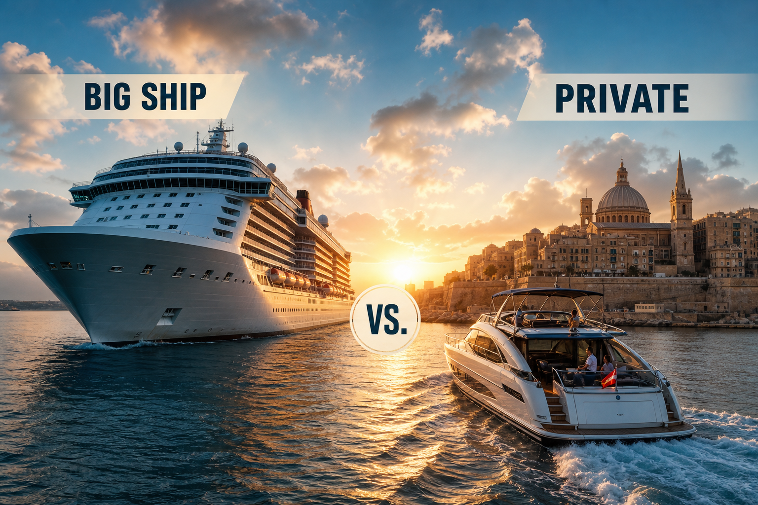 Malta Cruises: Big Ship vs. Private — Which Is Better?