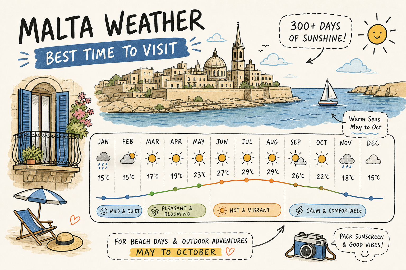 Unlock Malta's Best Weather: Your 2026 Month-by-Month Guide!