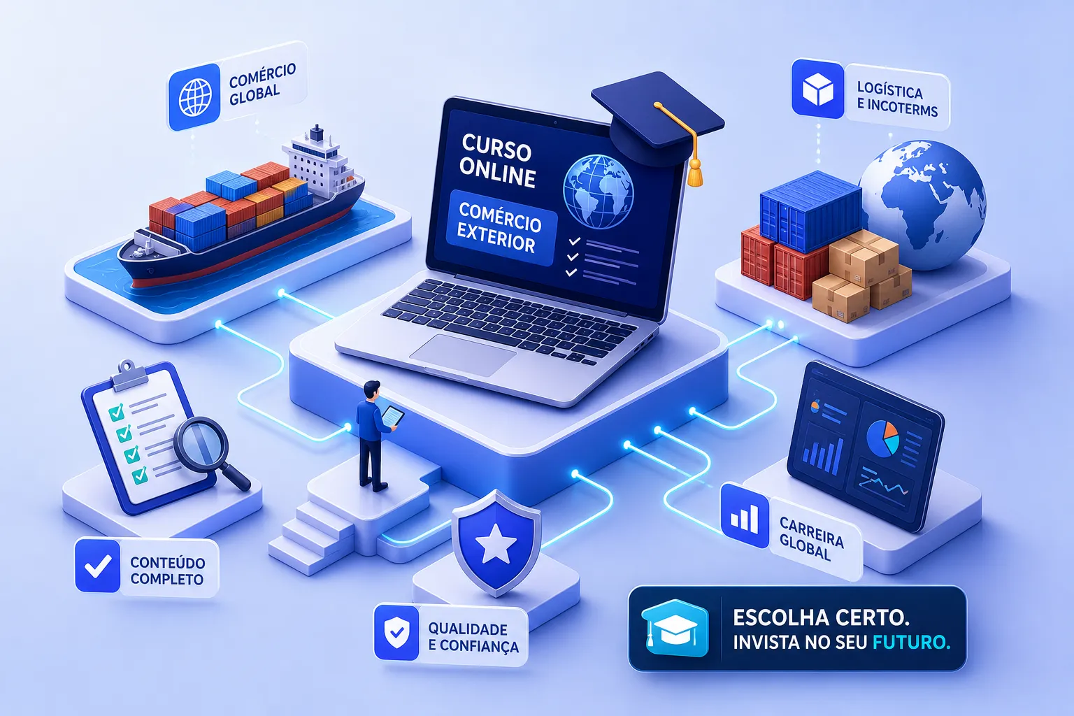 Melhor curso de comércio exterior online: como escolher