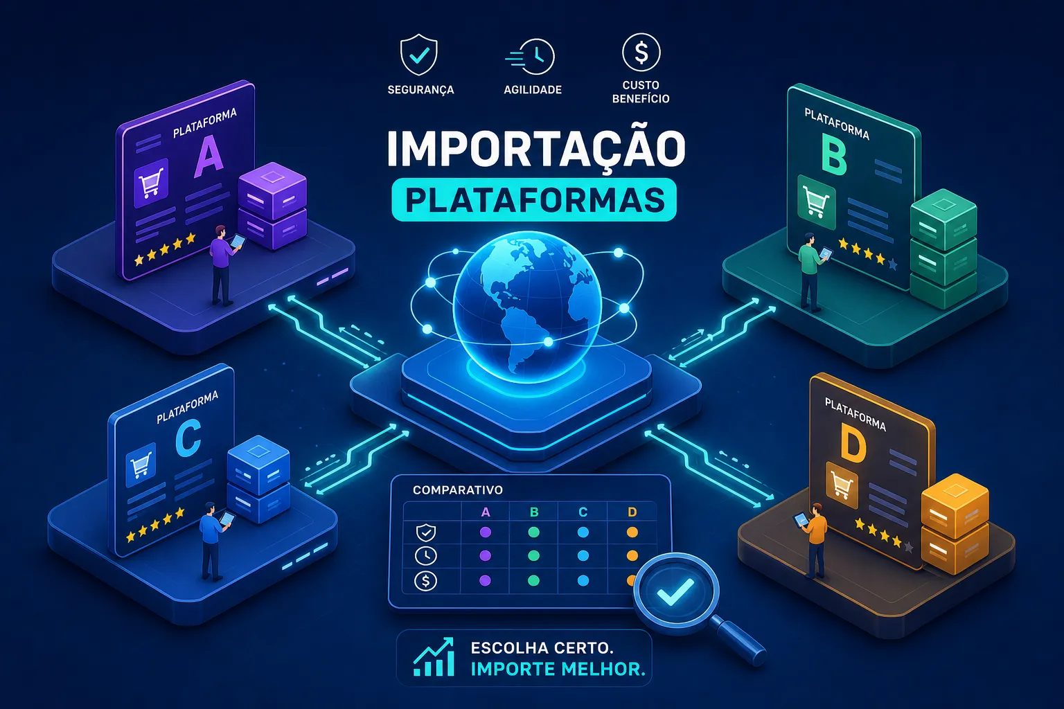 Melhor plataforma de importação: comparativo 2026