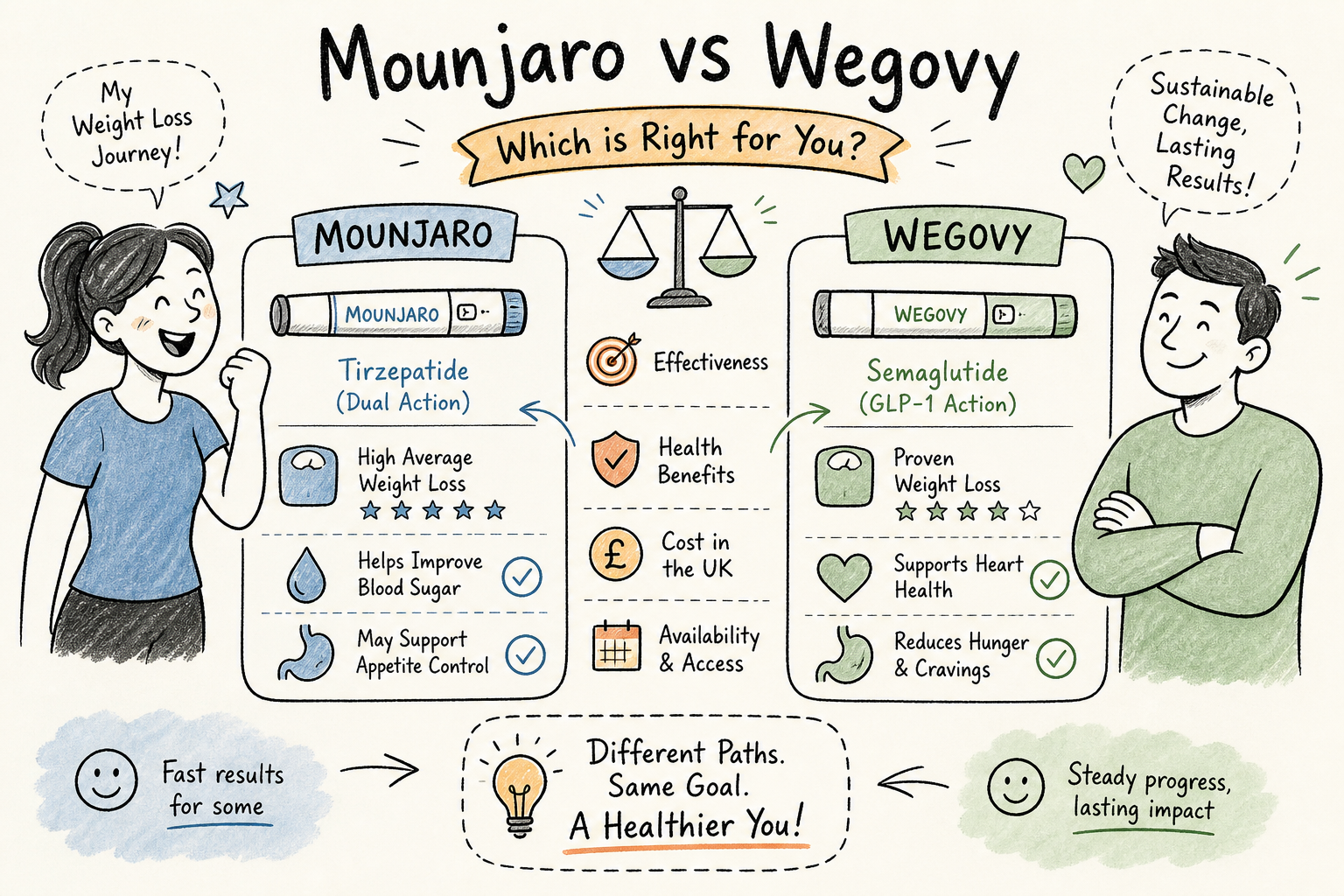 Mounjaro vs Wegovy comparison