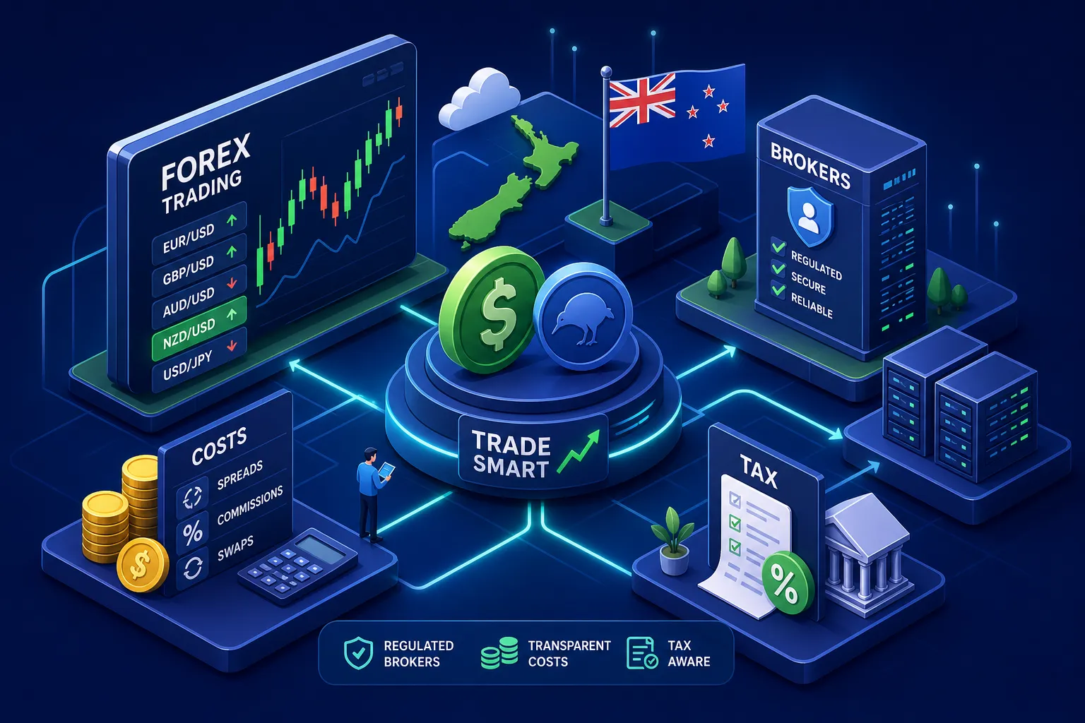 NZ Forex Trading: Brokers, Costs and Tax Explained