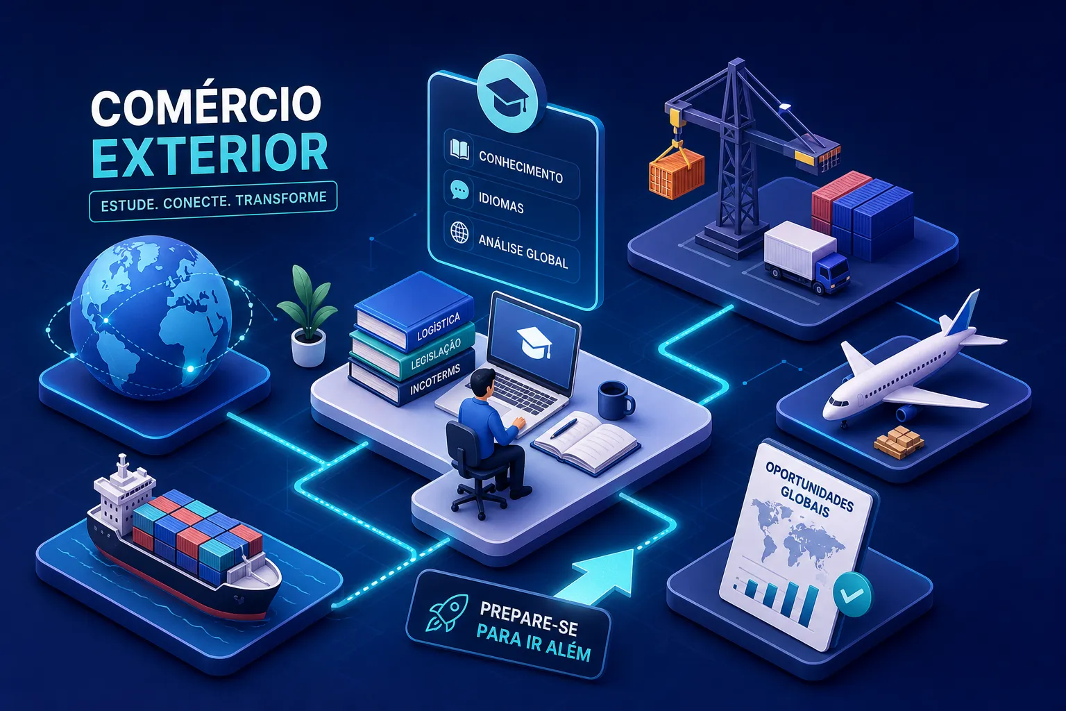 O que estudar para trabalhar em comércio exterior