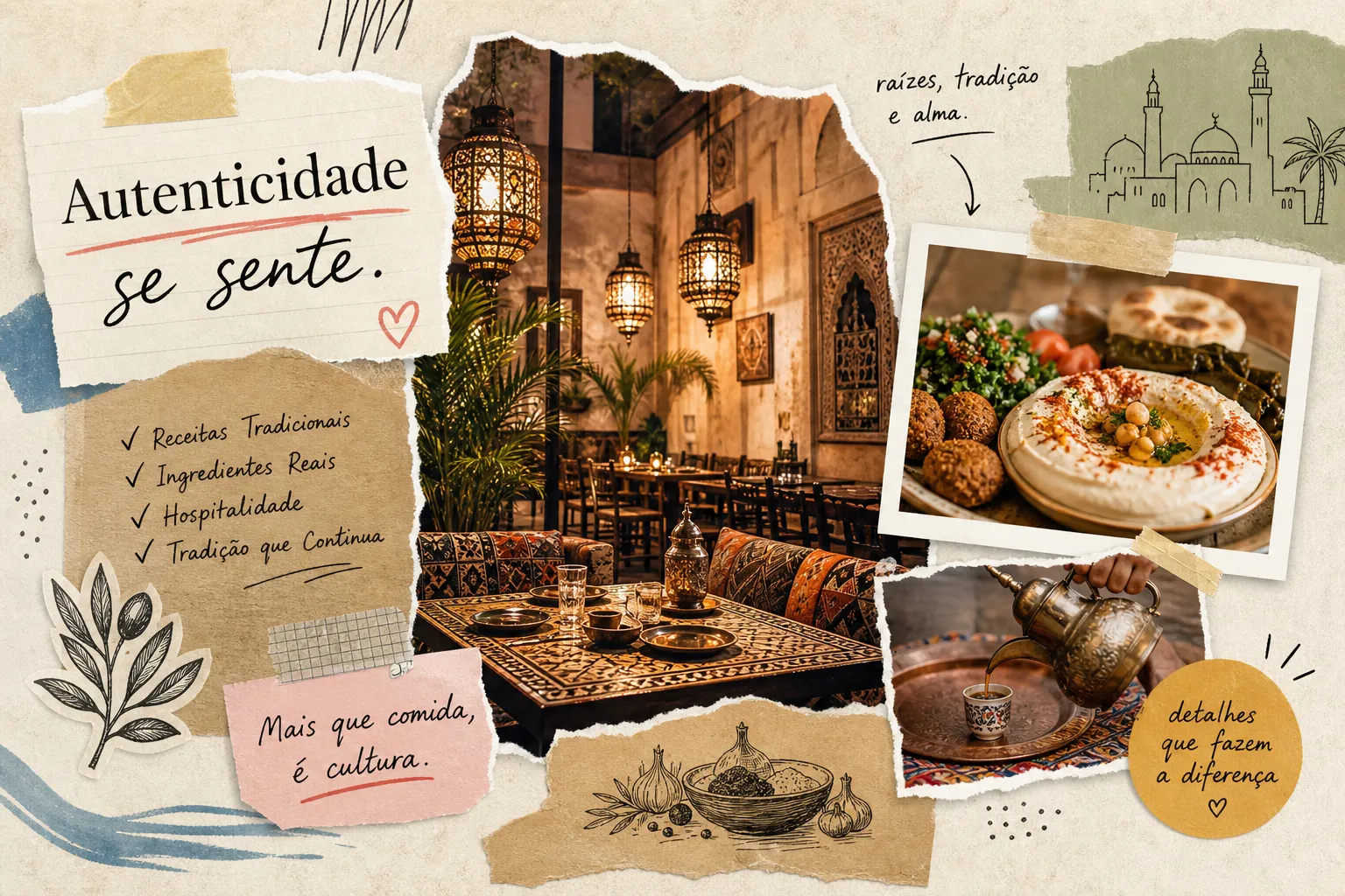 O Que Faz um Restaurante Árabe Ser Autêntico?