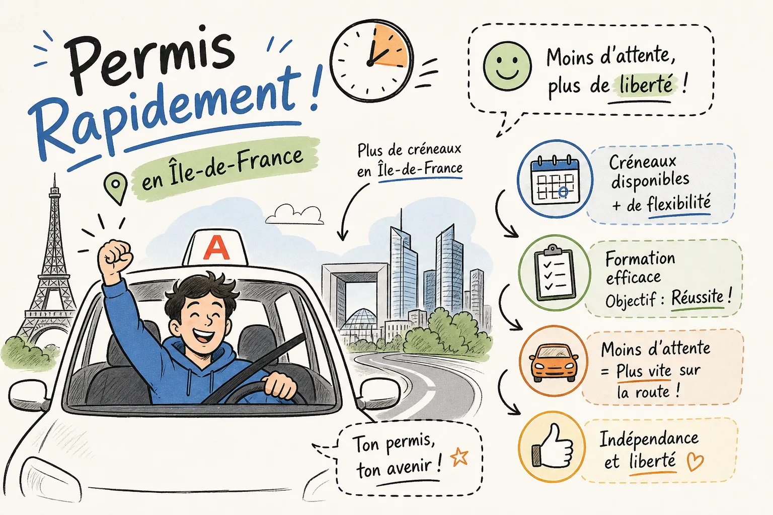 Passer Son Permis Rapidement en Île-de-France : Guide Pratique