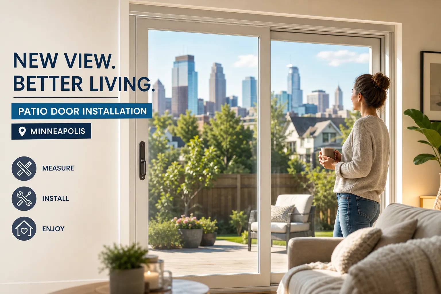 Patio door installation in Minneapolis: what to expect