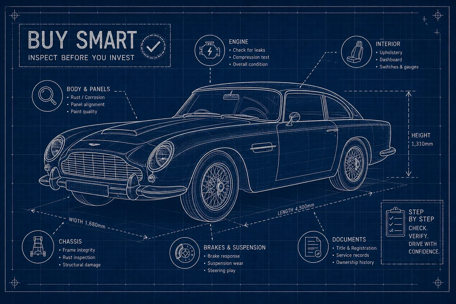 Pre-Purchase Classic Car Check: A Step-by-Step Guide