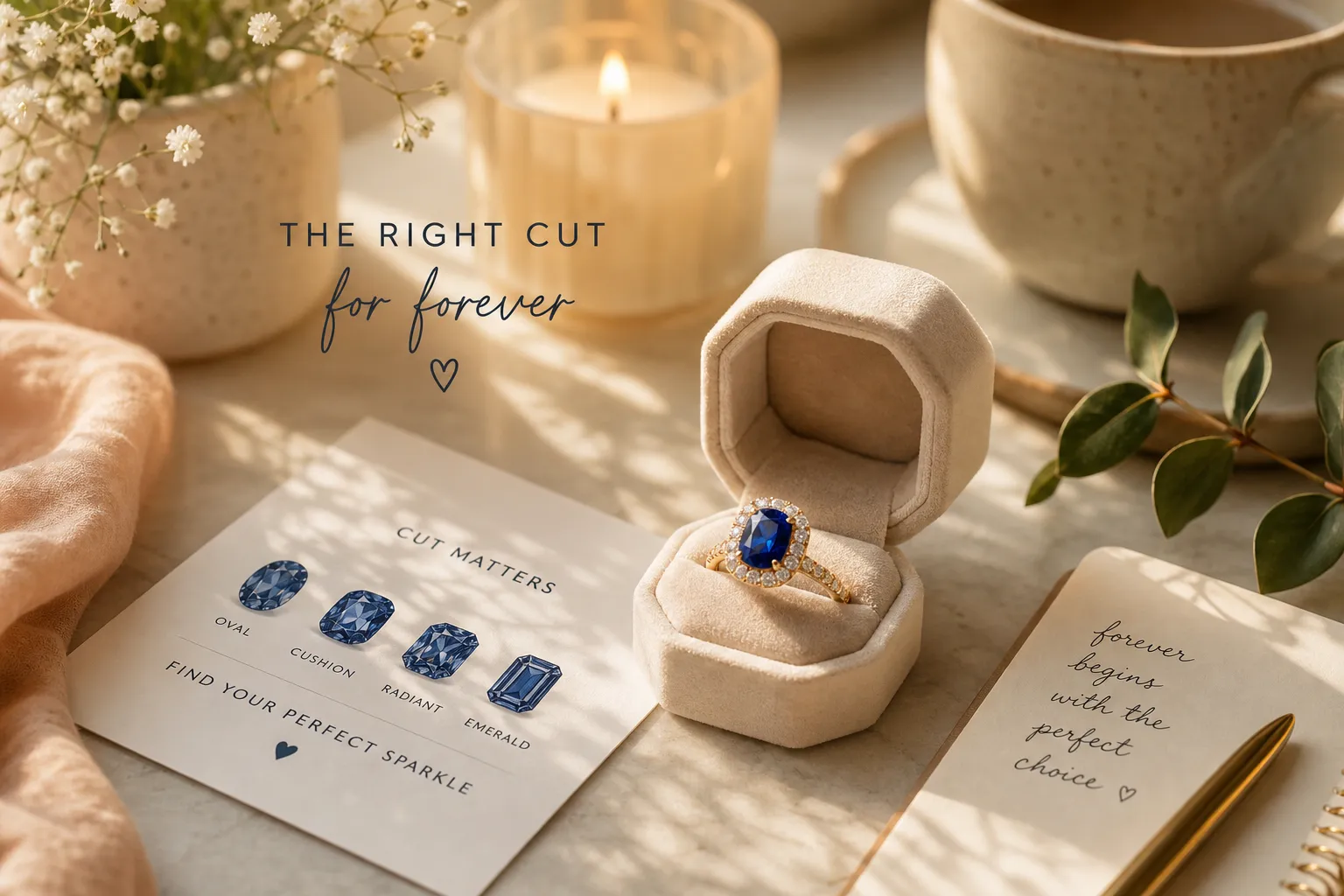 The best sapphire cut for an engagement ring, explained